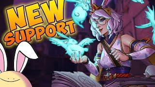 NEW SUPPORT REI | First In Game Look Abilities, Talents & Skins - Paladins