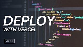 How to deploy a project on Vercel || Nextjs Project