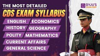 CDS 2023 Exam | Complete Syllabus Details | CDS Exam Syllabus | UPSC CDS Syllabus