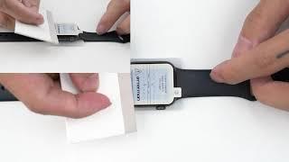 TOCOL watch TPU screen protector with Square Foam installation video-1