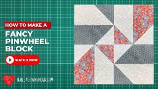 How to make a Fancy pinwheel block