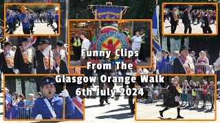 Funny Clips From The Glasgow Orange Walk (Boyne Parade) - Saturday 6th July 2024