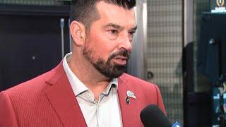 Head coach Ryan Day speaks at media day ahead of Rose Bowl