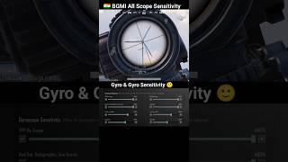  BGMI Scope Setting 2x 3x 4x 6x 8x | New Best Sensitivity Settings | No Recoil #shorts #bgmi #viral