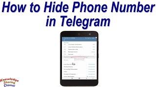 How to Hide Phone Number in Telegram