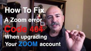 Zoom Error Fix When Upgrading From a Basic Account To A Paid Account