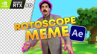 How To Edit Rotoscoped Memes (After Effects/Premiere Pro)