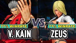 KOF XV ▰ VIOLENT KAIN (Ryo/Kyo/K') vs ZEUS (Ángel/Dolores/Shermie)