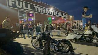 Night walk around Full Throttle Saloon Sturgis 2024