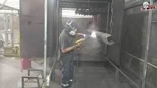 proses tiban atau timpa cat powdercoating versi wak beteye