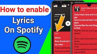 How to enable Lyrics on Spotify | Fix Spotify Lyrics Not Showing
