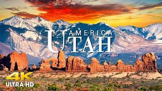 FLYING OVER UTAH (4K UHD) Amazing Beautiful Nature Scenery & Relaxing Music - 4K Video Ultra HD