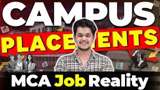 Dark Reality of MCA On Campus Placement 2024Must Know Facts and Myths! #mca #placements #career