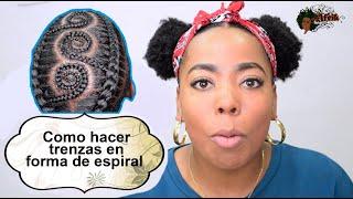 COMO hacer TRENZAS en forma de ESPIRAL | Shelly