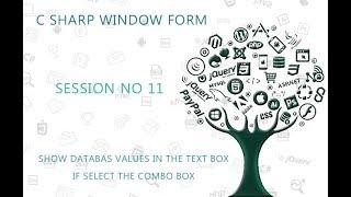 C# Tutorial Window Form  11 Database values in textbox if select Combobox   YouTube