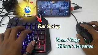 Smart Gaga Full Setup Play Free Fire Keyboard Mouse On Mobile / Keyboard Mouse On Mobile FF Gameplay