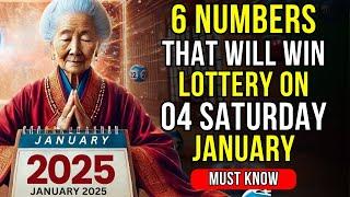 Lucky Numbers: 6 NUMBERS TO WIN JACKPOT LOTTERY on TUESDAY 31st DECEMBER 2024 | Buddhist Teachings