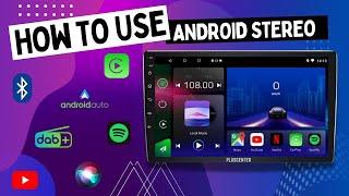 How to Use Android Head Unit Bluetooth CarPlay Android Auto WiFi Apps Offline Maps DAB Radio Canbus