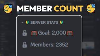 How To Setup Member Count Bot on Discord 2024