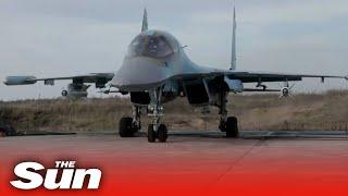 Russia claims Su 34 fighter bombers have struck Ukrainian military positions with missiles