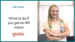 What to do if You Get an IRS Notice