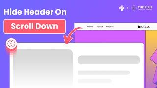 How to Hide Header Menu in Scroll Down and Show on Scroll Up | Elementor Sticky Headers