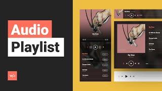 Audio Playlist Widget | Tutorial by Without Code