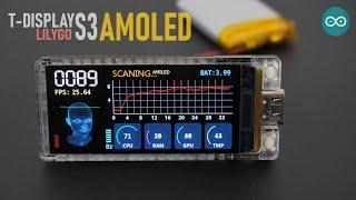 Finally,  ESP32 board with an AMOLED display .LilyGO T-display S3 AMOLED