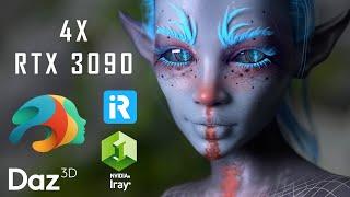 Powerful Render Farm for IRAY & Daz Studio - Render with 4 x RTX 3090 | iRender Cloud Rendering
