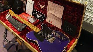 Fender 52 Tele Custom Shop Relic Deep Purple Metallic Danish Pete Telecaster Double Bound Guitar