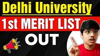 Delhi University 1st Merit list Out | DU Merit list 2023