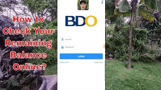 How to Check Balance on BDO Account Online | Paano makita ang natitirang pera sa BDO Account