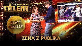 ČESKO SLOVENSKO MÁ TALENT 2023 (4) - Zlatý BUZZER pro ženu z publika!