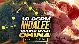 100cs at 9 minutes as a JUNGLER? CHINESE NIDALEE IS INSANE!