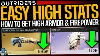 Outriders: DO THIS NOW! - How To Get HIGH FIREPOWER & ARMOR LEGENDARY LOOT EASY!! Full Guide