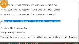 EPFO DSC SIGNER UTILITY ERROR | Selected Certificate Key Usage is Key Encipherment | SOLVED