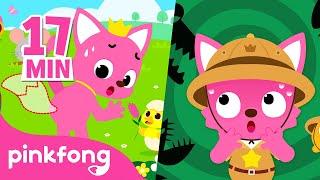 Find Pinkfong's Tail! + More | Animal Songs Compilation by Pinkfong Ninimo | Pinkfong for Kids