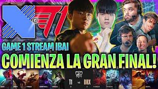 IBAI CASTEA LA FINAL MÁS ÉPICA DEL MUNDIAL! | DRX vs T1 GAME 1 GRAN FINAL WORLDS 2022 IBAI ESPAÑOL