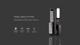 Philips smart video door lock Alpha-VP-5HWS - 3D animation