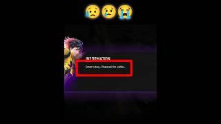 FREE FIRE SERVER BUSY PROBLEM..#freefire #ffshorts #ffviral #ytshorts #freefireindia