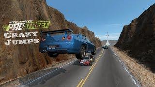 NFS ProStreet - Crazy Jump & Crash  Compilation