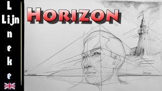 PERSPECTIVE DRAWING - THE BASICS - Horizon Line landscapes and portrait drawing