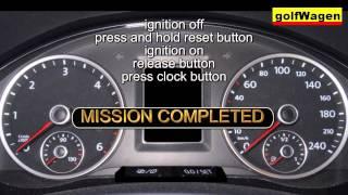 VW Amarok service reset how to