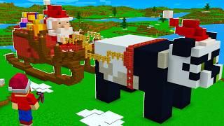 Ik Bouw DE SLEE VAN DE KERSTMAN In Minecraft Survival!