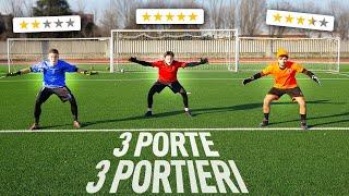  3 PORTE VS 3 PORTIERI! | Chi SUBISCE MENO GOAL VINCE!