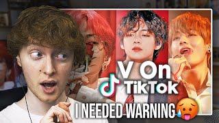 I NEEDED WARNING! (BTS Kim Taehyung TikTok Compilation | Reaction)