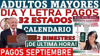 Z a la A? ️SOLO ESTOS depósitos en agosto! ¡ahora!  pagos Adultos Mayores 32 estados  27 letras