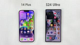 iPhone 14 Plus vs Galaxy S24 Ultra - Speed Test in 2025