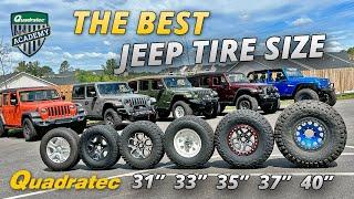 How To Choose Tires For Your Jeep Wrangler JL - 31 vs 33 vs 35 vs 37 vs 40