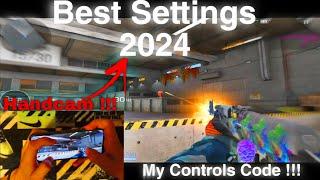 Best 3 Fingers Settings 2024  ** Handcam + Controls Code !!! **| Xiaomi 14 | Standoff 2 0.30.0